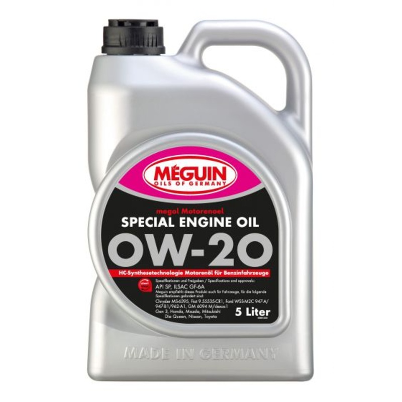 Megol High-Performance Special Engine Oil SAE 0W-20 | 5 Liter
