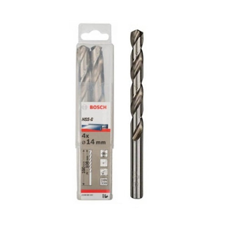 Metal Drill Bit HSS-G | 14x108x160 mm - 4pcs