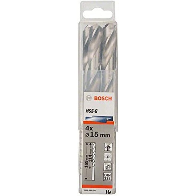 Metal Drill Bit HSS-G 16x120x178 mm 4pcs