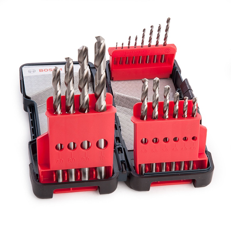 Metal Drill Bit HSS-G Toughbox Set | 1-10mm - 18 pcs