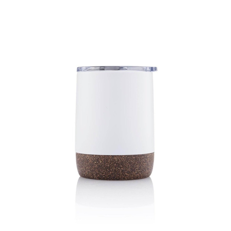 GOUDA - Hans Larsen Vacuum Mug With Cork Base - White