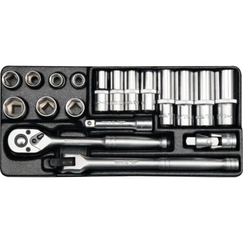 Yato YT-38641 3/8" Socket Set, 19 Pieces