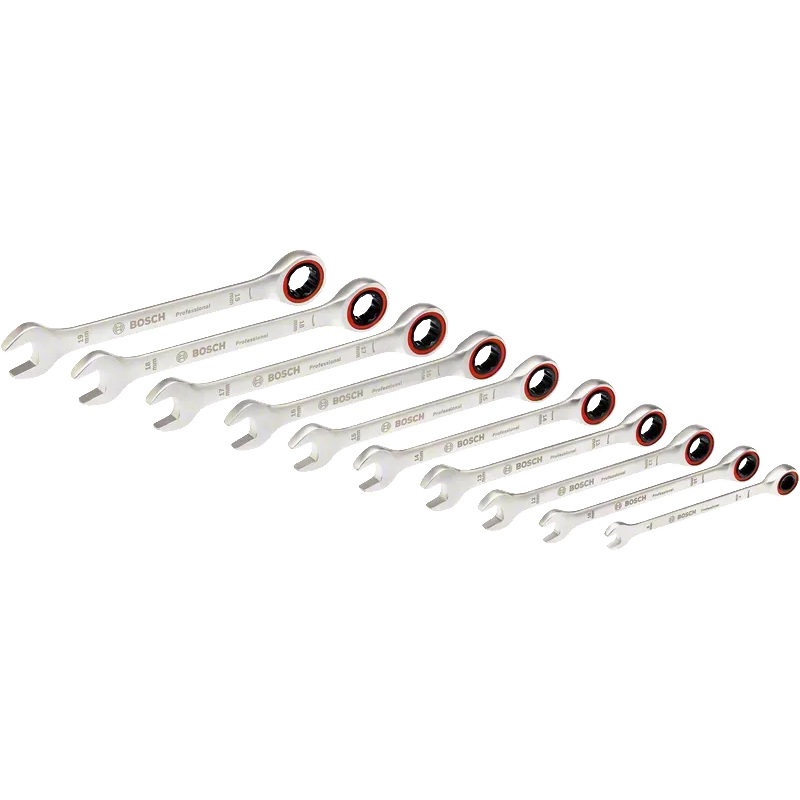 Bosch Ratchet Spanner Set 10 pcs - 1600A02AU0