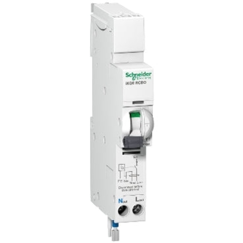 iKQE earth leakage circuit breaker | 1P + N  C curve 10 A  10 mA  230 V