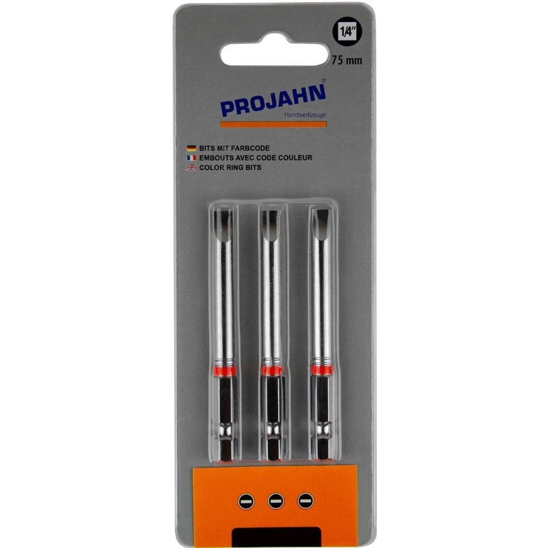 slotted color bit 6mm 75 mm 3pcs | 1824-03