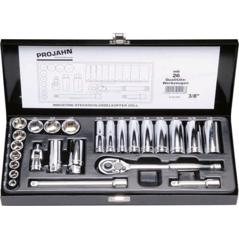 3/8 socket set inch 25pcs | 4018