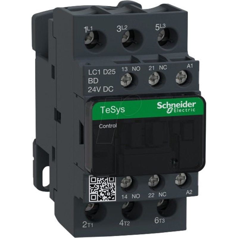 Contactor 11kw, coil 24vdc | LC1D25BD