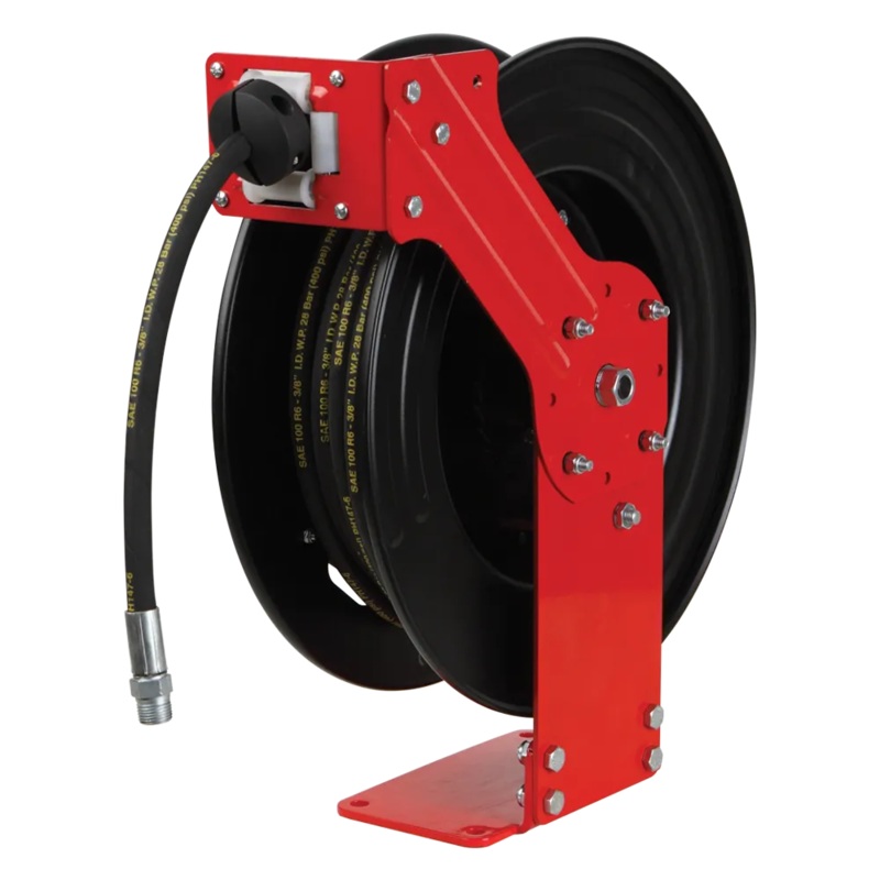 Groz Metal Hose Reel for Air/Water, 15m, 3/8" Hose, Model HR/AW/15M/3-8/B