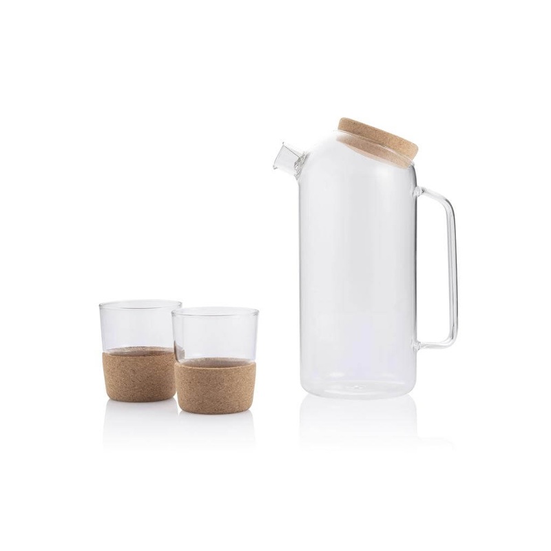 ZOSSEN - Hans Larsen Set of Glass Carafe with 2 Tumblers