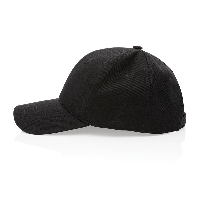 Impact AWARE 6 Panel 280gr Recycled Cotton Cap - Black