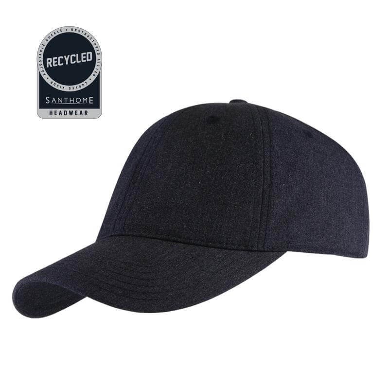 ULTRA - Santhome RPET 6 Panel DryNCool Sport Cap - Black