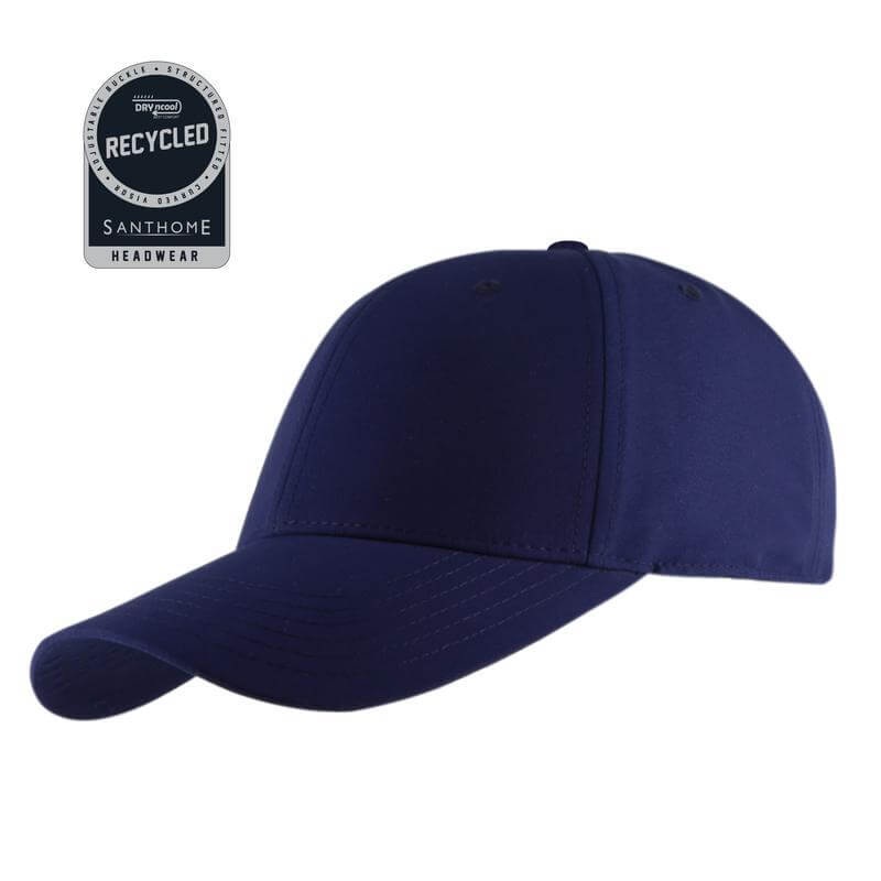 ULTRA - Santhome RPET 6 Panel DryNCool Sport Cap - Navy Blue