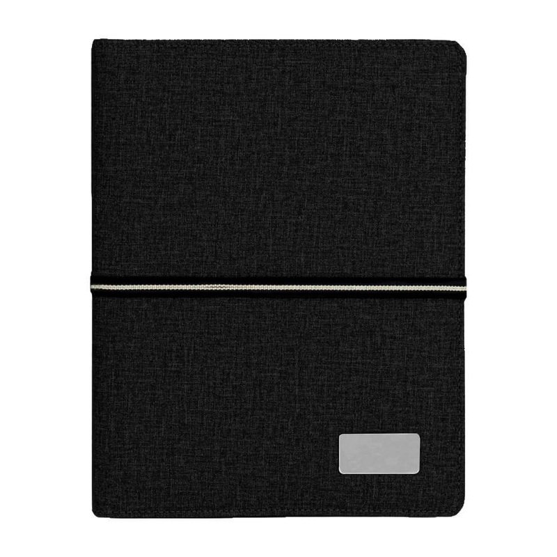 AIGIO - Giftology A5 Notebook Organiser With 10000mAh Powerbank - Black