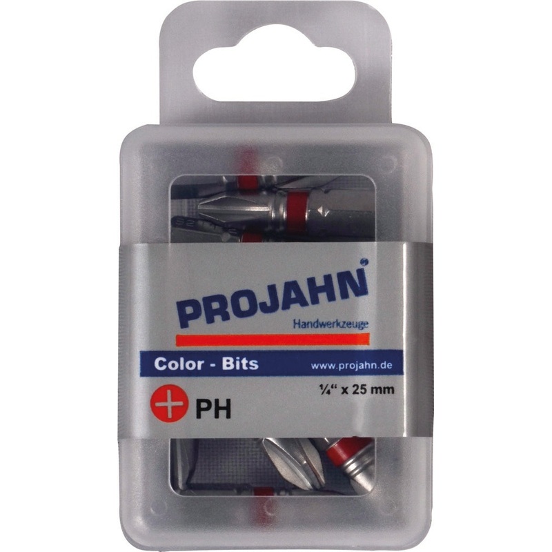 1/4 phillips color bit no.2 25 mm 10pcs | 1702-10