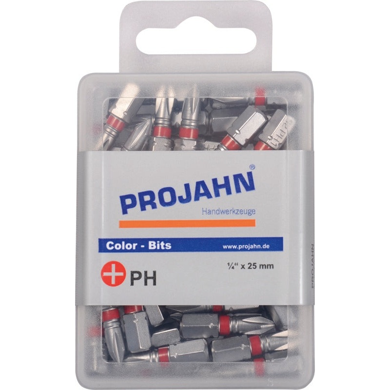 1/4 phillips color bit no.2 25 mm 50pcs | 1702-50