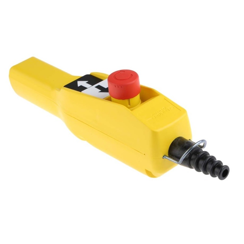 Pendant control station pistol grip, 2 push buttons + 1 emergency stop | XACA2014