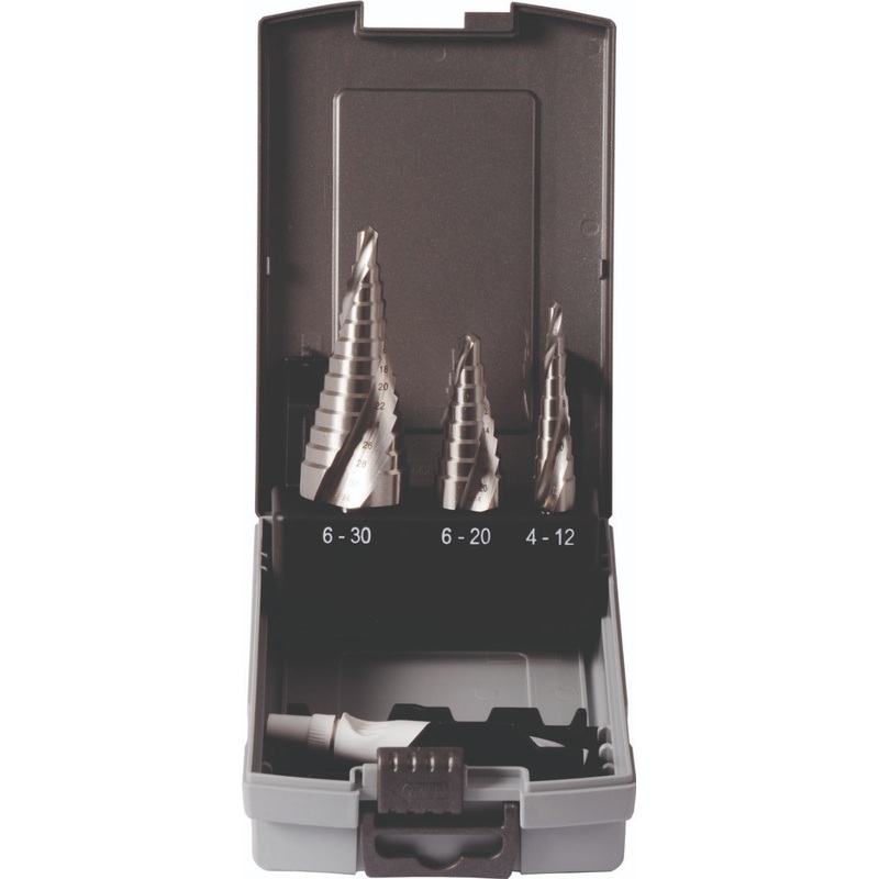 Set step drill with spiral flute HSS-G 3 pcs | 76811