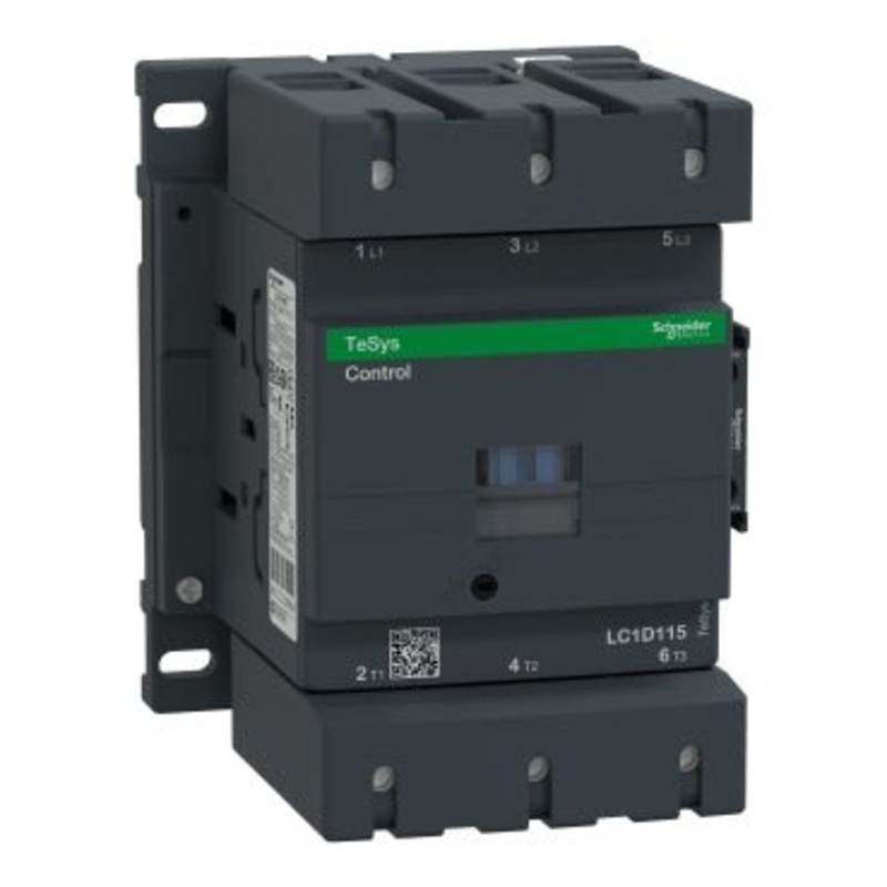 TeSys D contactor - 3P(3 NO) - AC-3 - <= 440 V115 A - 220 V AC 50/60 Hz coil | LC1D115M7