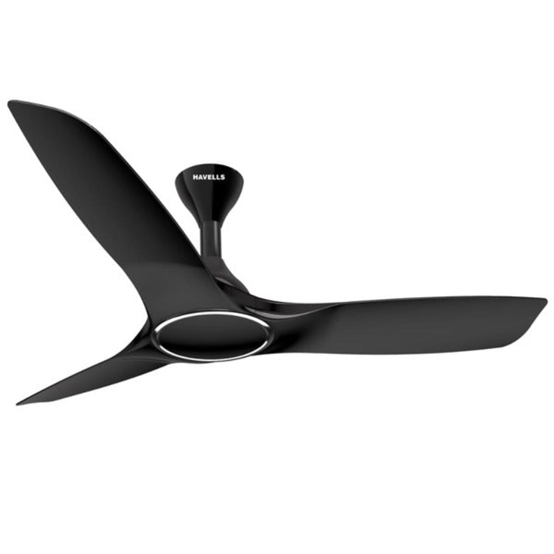 Havells ceiling fan 1250mm stealth air metallic black | hav00004