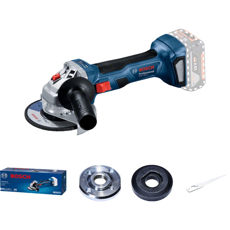 Cordless Angle Grinder | GWS 180-LI IN CARDBOARD BOX WITH NUT