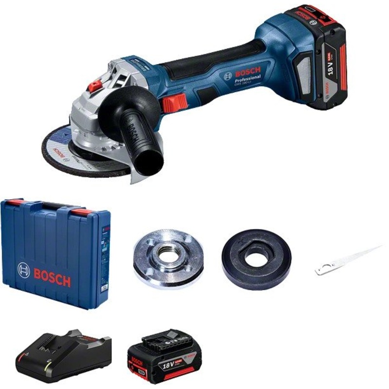 Cordless Angle Grinder | GWS 180-LI WITH 2 X 4.0 AH LI-ION BATTERY