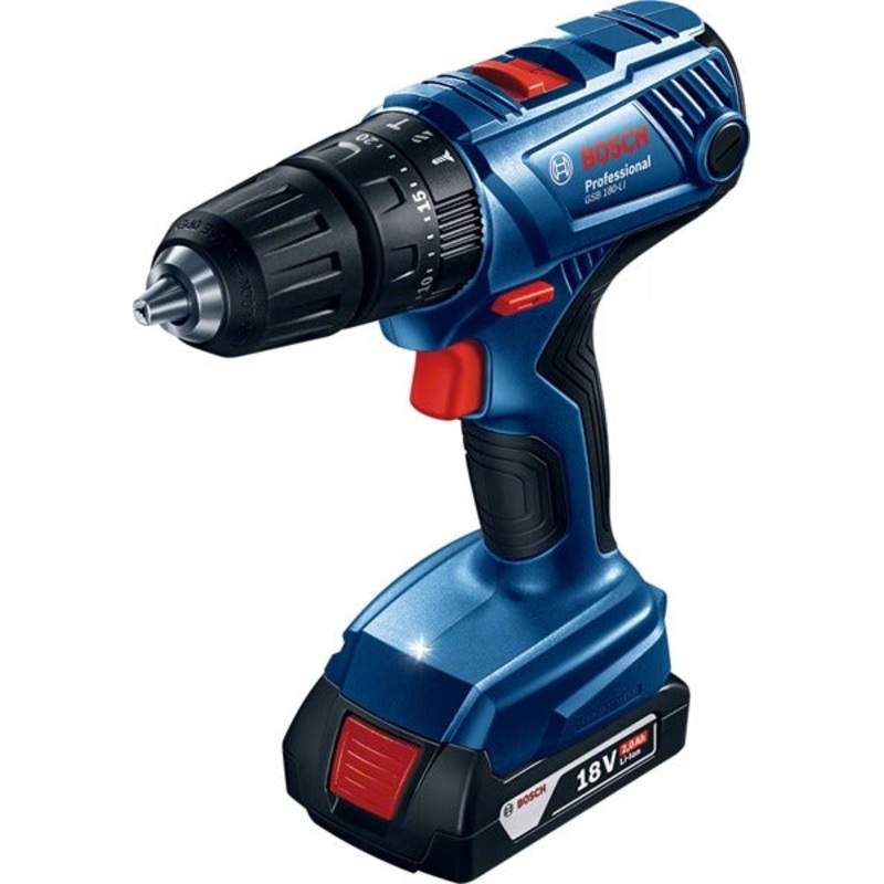 CORDLESS IMPACT DRILL GSB 180-LI + 1 X 2.0 AH BATTERY