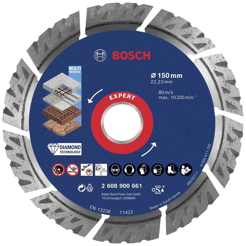 Diamond Cutting Disc - Multi Material  |  150x22.23x2.4x12