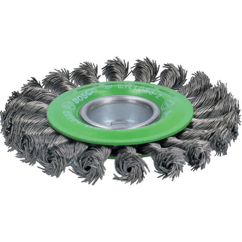 Wire wheel X-LOCK Knotted 115mm Stainless Steel 0.5mm
