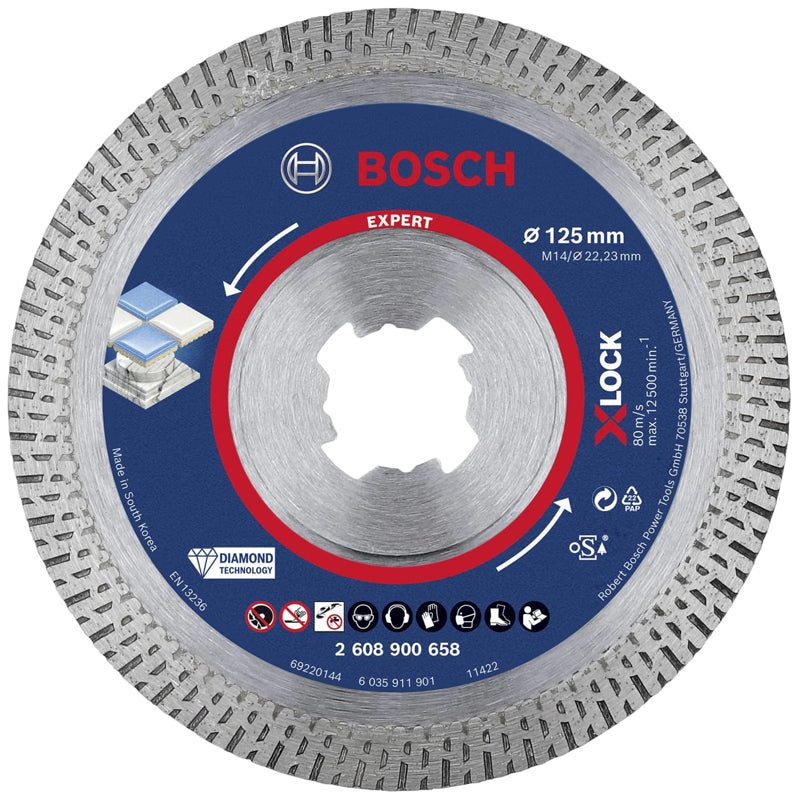 X-LOCK Diamond Cutting Disc - Multi Material  | 125x22.23x1.6x10