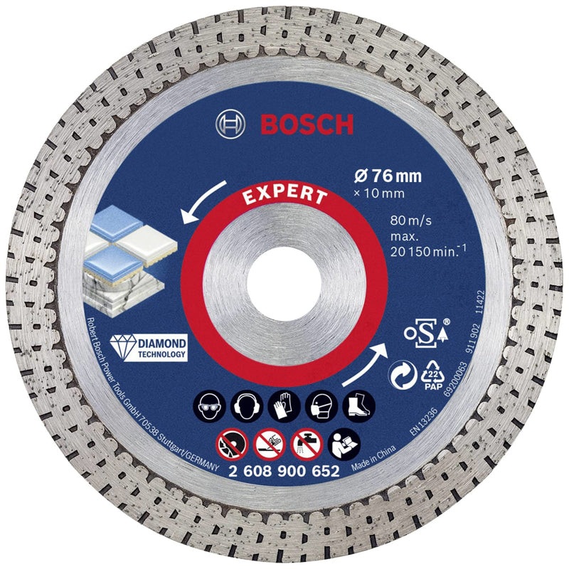 Diamond Cutting Disc - Hard Ceramic | 76x1,9x10mm