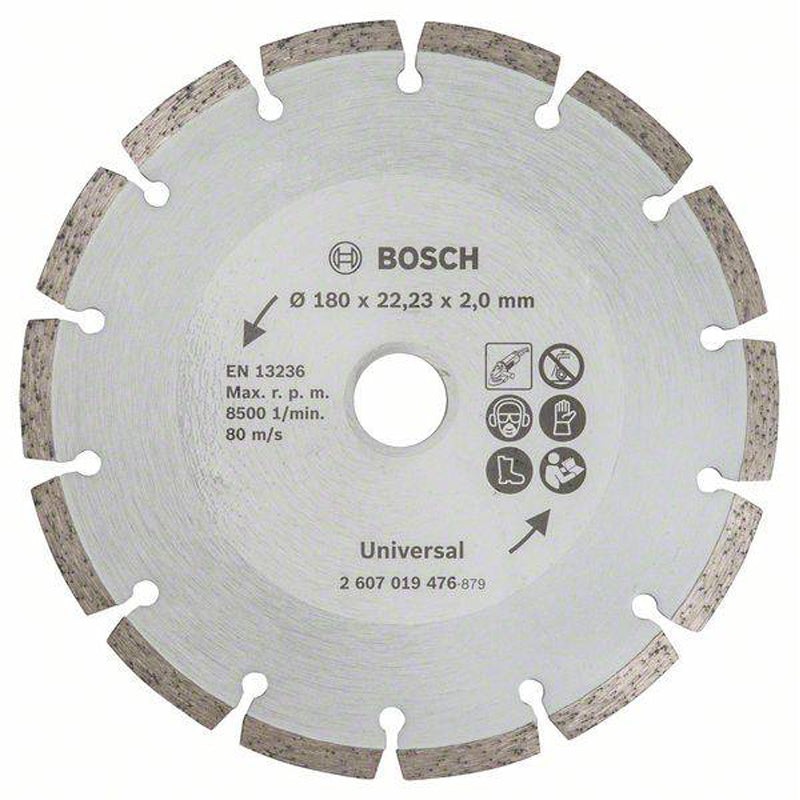 Diamond Cutting Disc -Standard for Construction Universal | 180x22.23x2mm