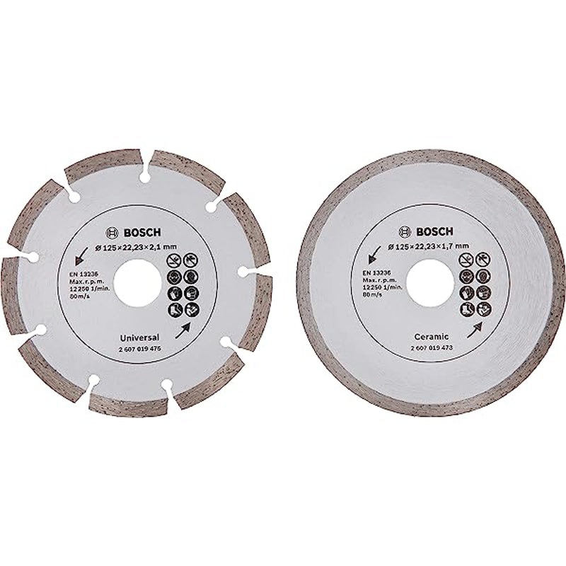 Segmented Diamond Cutting Disc - Twin Set for Tile/Construction |115x22.23x1.7mm