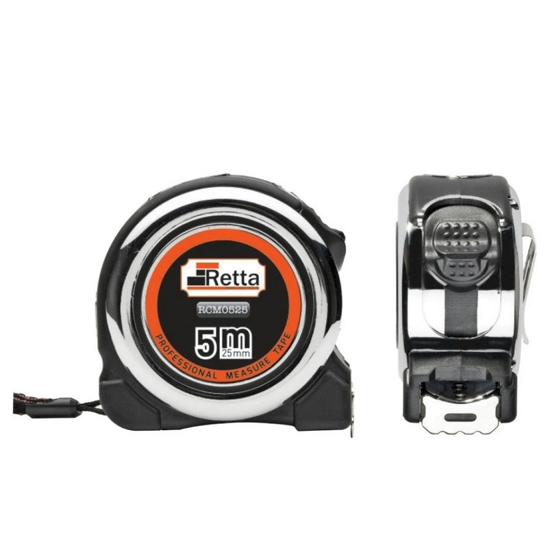 Retta Steel Tape Measure 5m| RCM0519 | 19mm Precision Measuring Tool