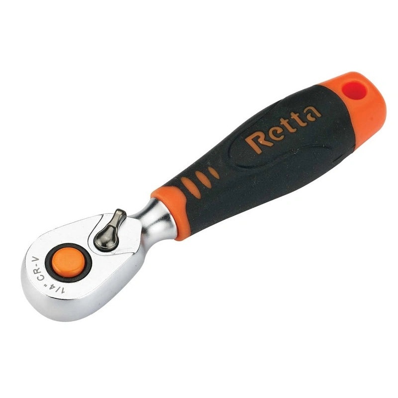 Retta | 1/4 Inch Mini Ratchet Handle | 100 mm Length | RCK0207