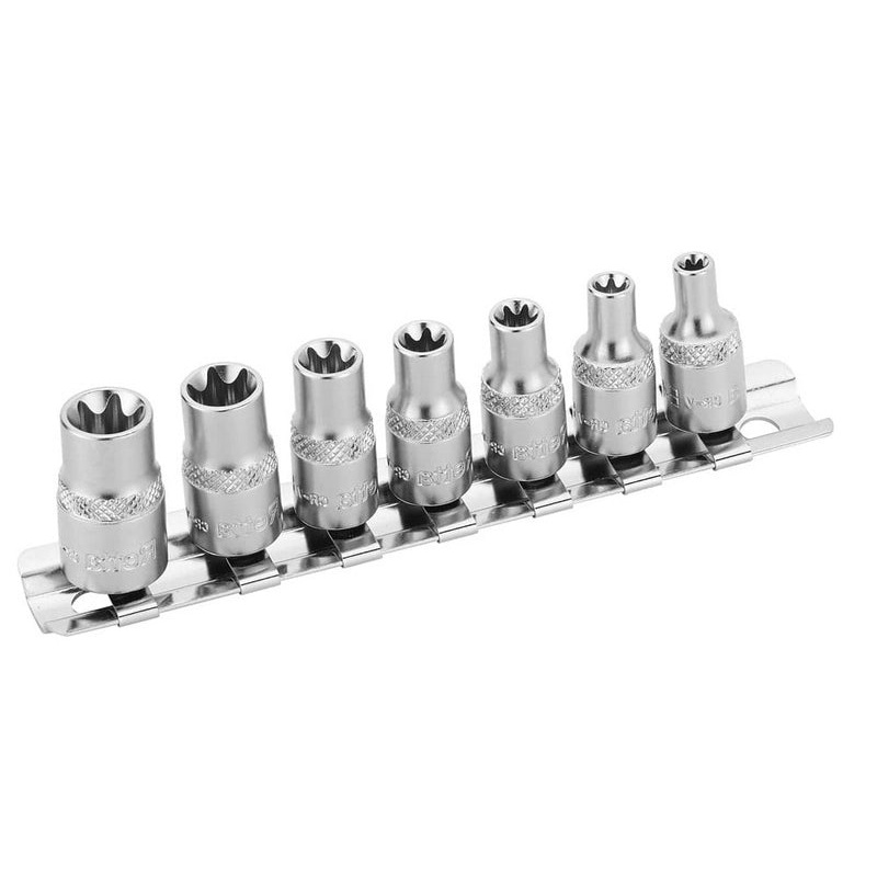 Retta | 1/4 Inch Star Socket Set | 7 Pieces | RTS0702