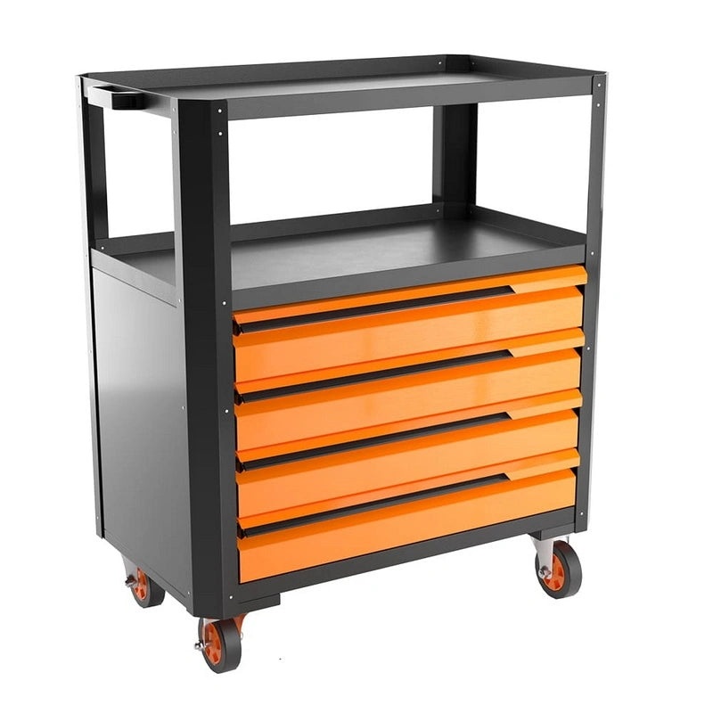 Retta 4 Drawers Shelf Trolley | RTA1060