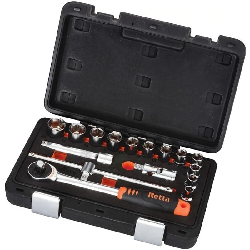 Retta Socket Set | RLT1601 16 Pieces 1/2 Inch 6-Point