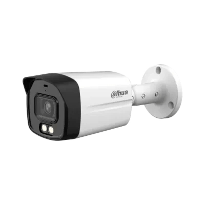 Dahua Analog Outdoor Camera | 5MP Full-Color with 2x Flash and Audio | HAC-HFW1500TLMP-IL-A