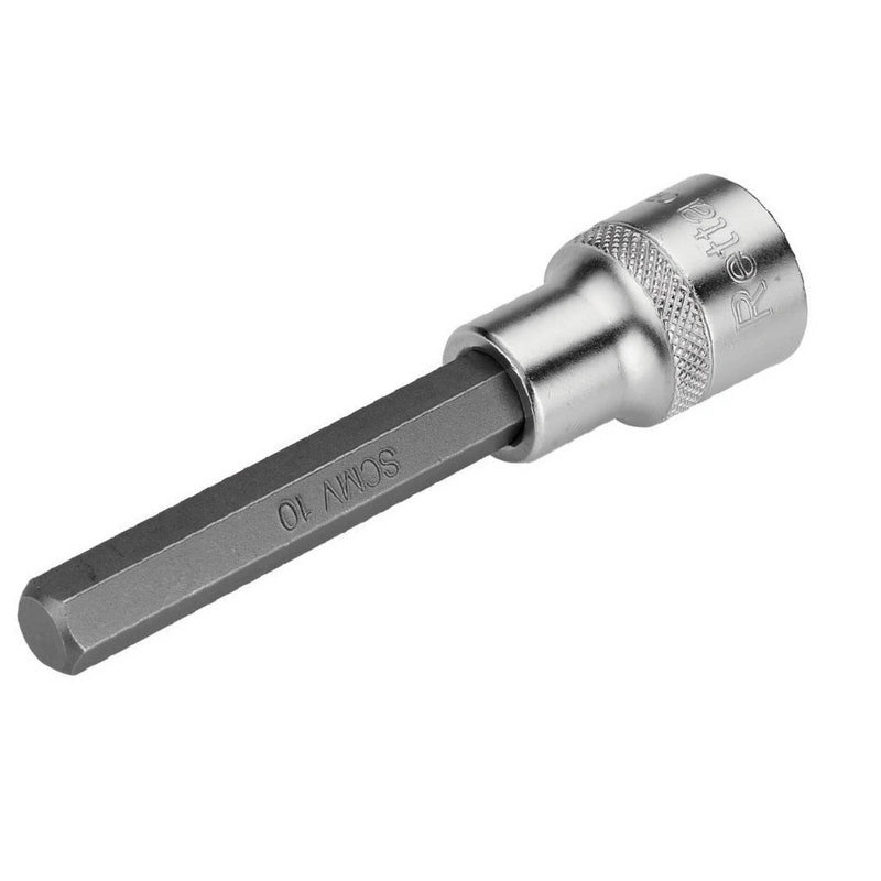 Retta 1/2" Long Hex Bit Socket 12x100 mm | RAL1012