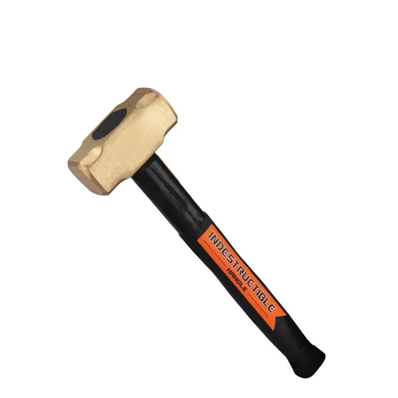 Brass Head Sledge Hammer 1.8 KG with 30 Inch Indestructible Handle | SHID 4 30 BR