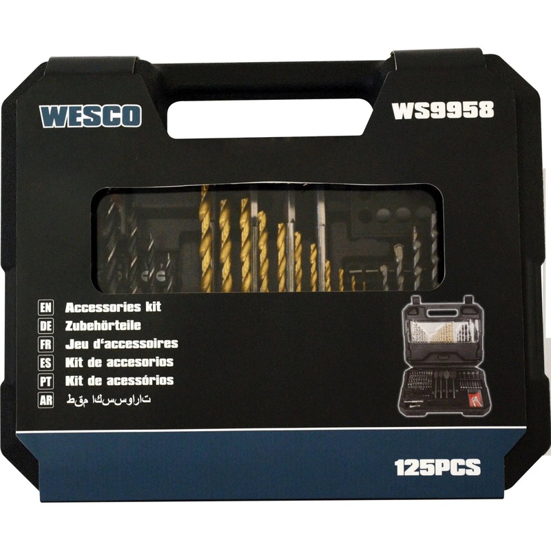 Wesco 125-Piece Drill and Bit Kit | WS9958