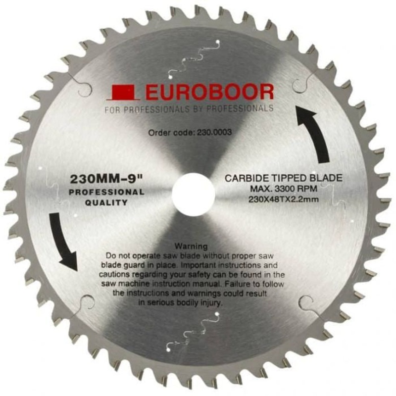 Euroboor 230x25.4mm Circular Saw Blade