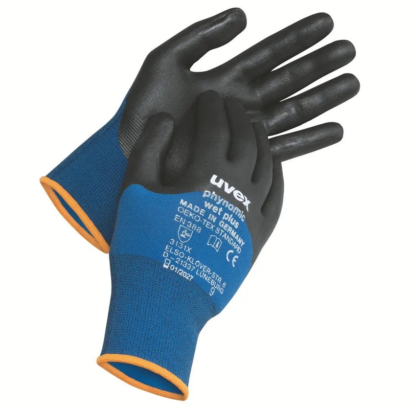uvex phynomic wet plus assembly gloves