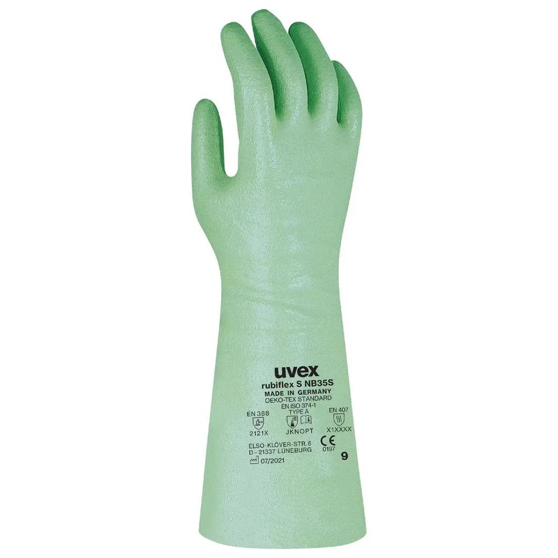 Uvex Rubiflex S NB35S Chemical Protection Gloves