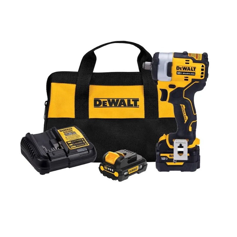 Dewalt DCF901GJ1G1 12V 1/2" Drive Compact Impact Wrench Kit