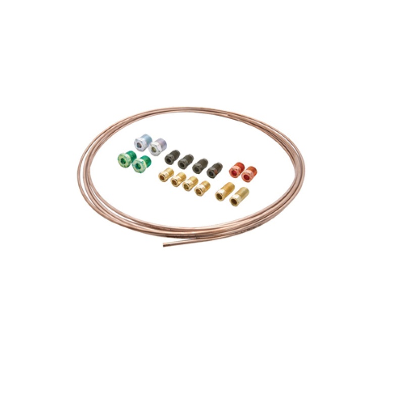 S.U.R&R BCC425B 1/4" Max Flex Quick-Fix Brake Line Bundle Kit