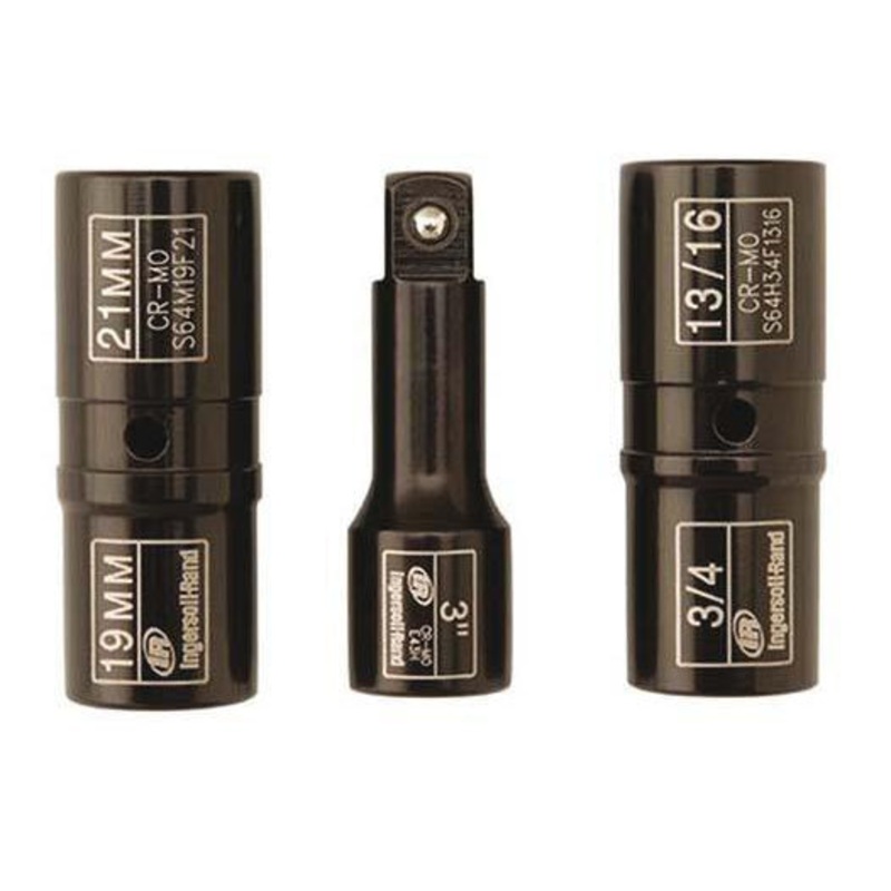 1/2" DR 3  Piece LUGNUT FLIP SKT SET. IR-SK4C3F