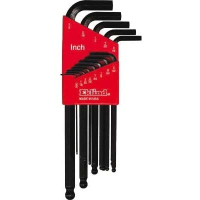 13 PIECE BALL-HEX L KEY SET  0.05"- 3/8" EK-13213