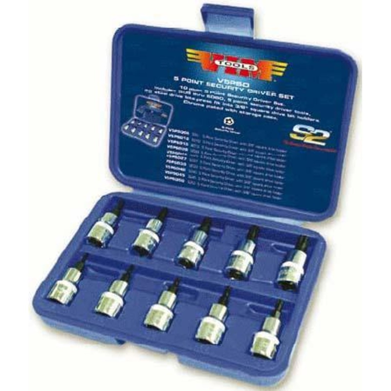 10PC 3/8DR TEMP PROOF STAR + SET VIM-V5PSD
