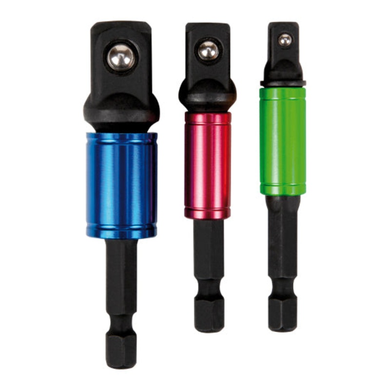 3 PIECE -  2-1/2" LONG SOCKET ADAPTER SET PER-W9035